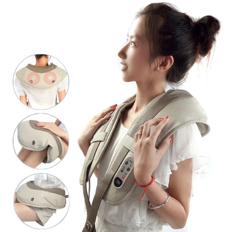 Фото 4. Ударный массажер для спины шеи и поясницы Cervical massage shawls