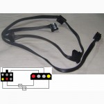 Модульный кабель MOLEX PATA IDE (4 штекера) для блока питания