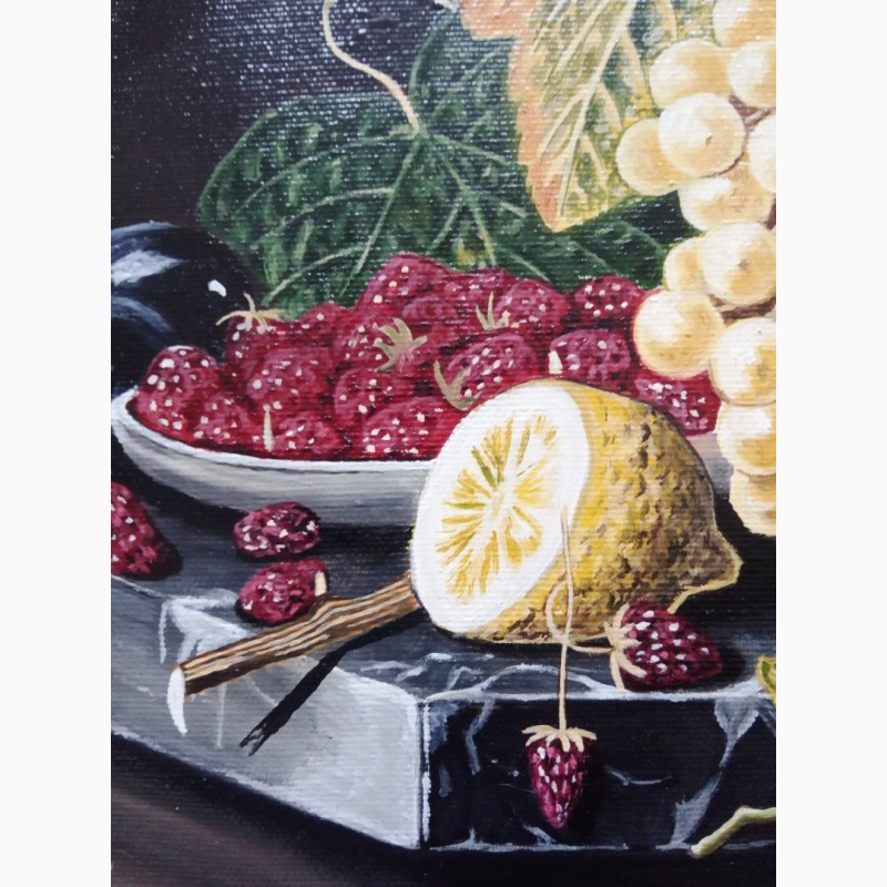 Фото 3. Картина Натюрморт с фруктами, 30х40 см, холст, масло