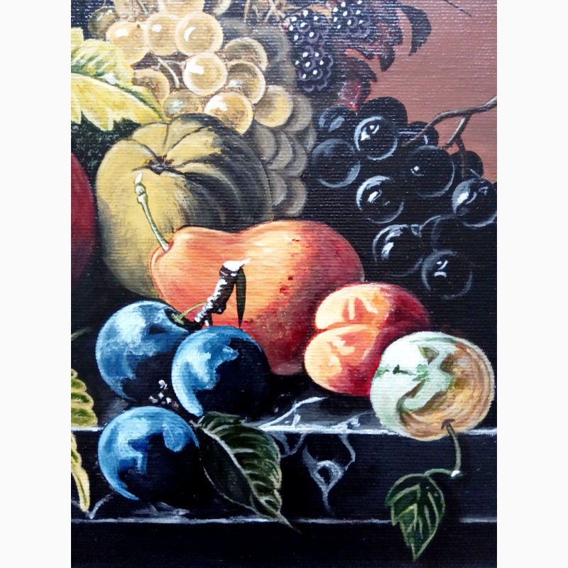 Фото 4. Картина Натюрморт с фруктами, 30х40 см, холст, масло