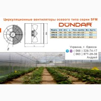 Циркуляционные вентиляторы DUNDAR осевого типа серии SFM