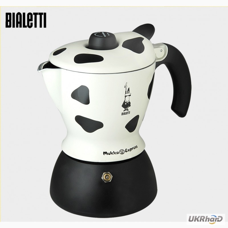 Фото 2. Гейзерная кофеварка для приготовления капучино Bialetti Mukka Express