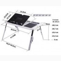 Столик E-TABLE підставка для ноутбука з охолодженням