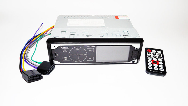 Автомагнитола Pioneer 3881 ISO - MP3 Player, FM, USB, SD, AUX сенсорная