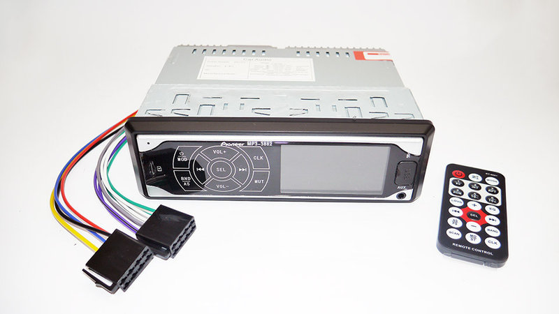 Автомагнитола Pioneer 3882 ISO - MP3 Player, FM, USB, SD, AUX сенсорная