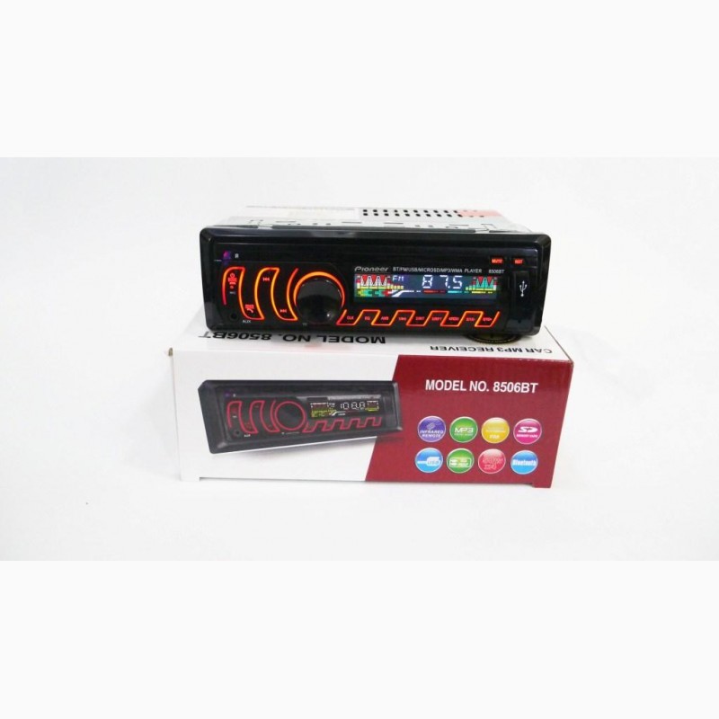 Фото 4. Магнитола Pioneer 8506BT Bluetooth, MP3, FM, USB, SD, AUX - RGB подсветка