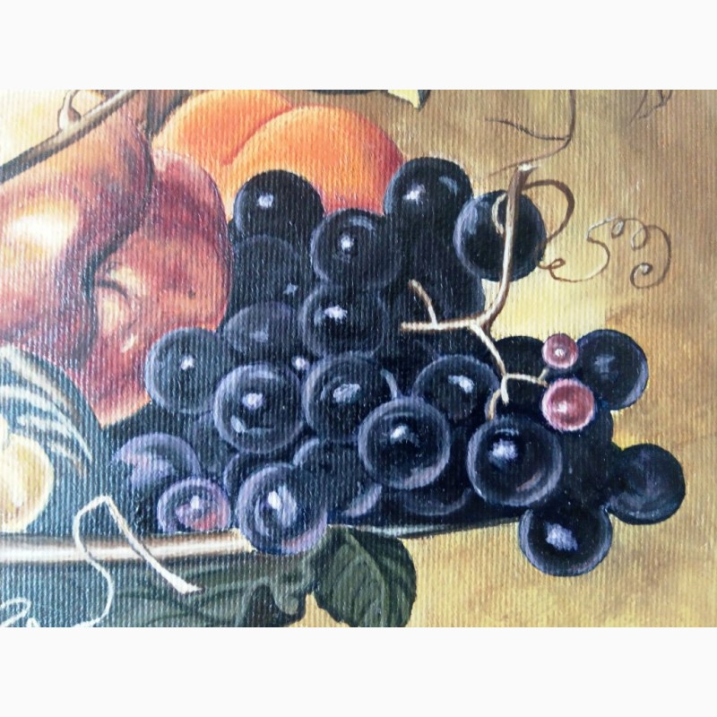 Фото 4. Картина Натюрморт с фруктами (холст. масло, 40х40 см)