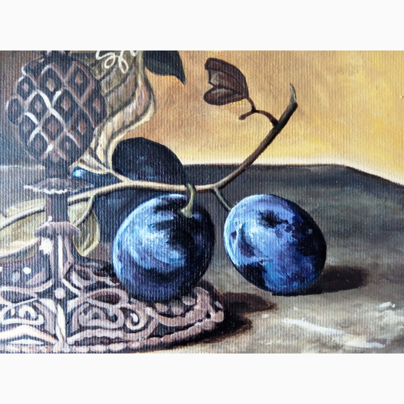 Фото 6. Картина Натюрморт с фруктами (холст. масло, 40х40 см)