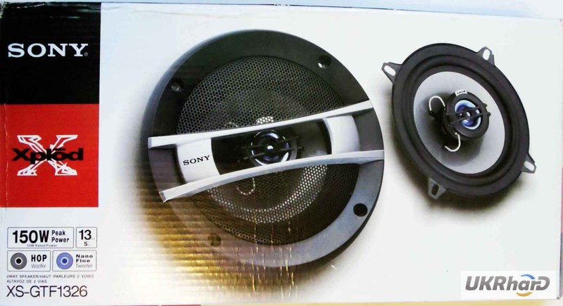 Фото 3. Колонки (динамики) Sony XS-GTF1326 (150Вт) 2х полосные
