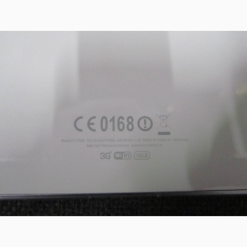 Фото 7. Планшет Samsung Galaxy Tab 10.1 16GB 3G GT-P7500 Pure White
