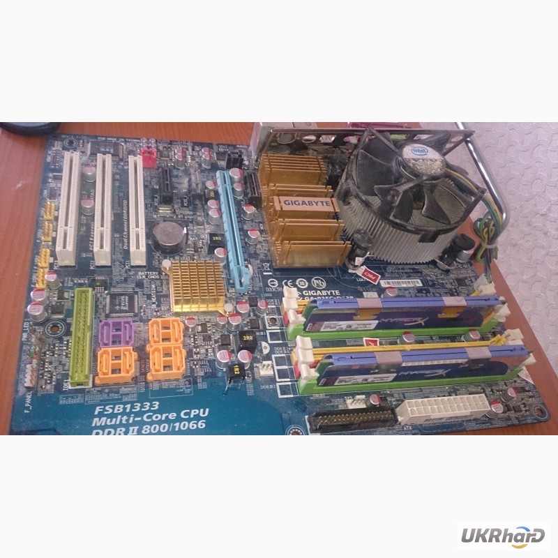 Фото 4. Продам набор: процессор Core 2 Q8400 Socket 775; материнская плата Gigabyte P35; DDR3 4Gb