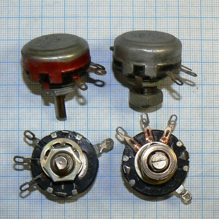 Фото 5. Резисторы переменные (потенциометры) непроволочные СП1, СП3, СП4