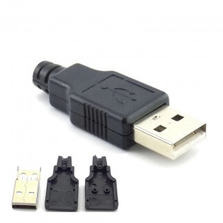 Разъем USB 4-х контактный / Штекер USB разборной