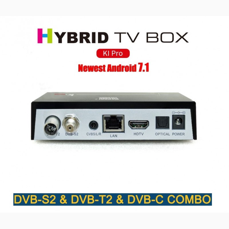 Фото 3. KI PRO DVB S2/T2/C - гибридный UltraHD тюнер S2/T2/C, Amlogic S905D, Android 7.1, 2/16G