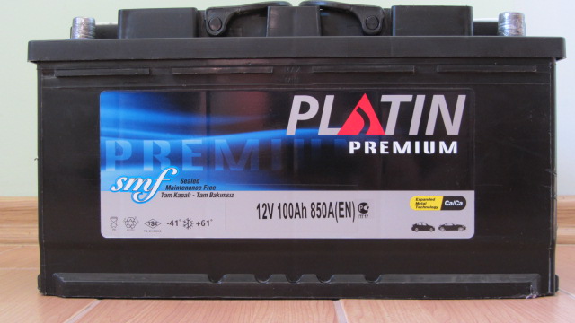 Аккумулятор PLATIN PREMIUM 100Ah, EA850, 12V, R + Справа, CA-CA.Люкс