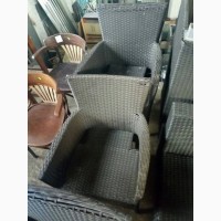 Кресло из искусственного ротанга б/у