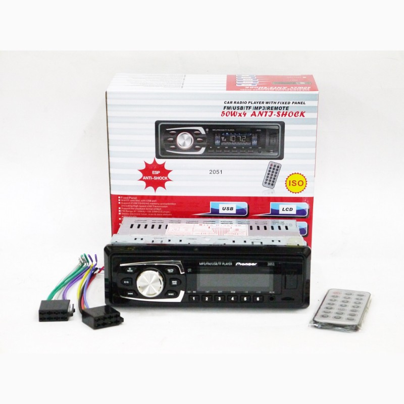 Фото 4. Автомагнитола Pioneer 2051 ISO - MP3, FM, USB, SD, AUX