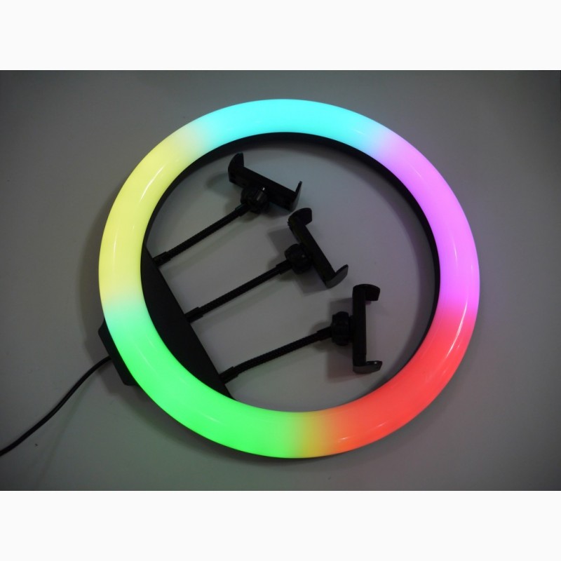Фото 8. Кольцевая LED лампа RGB MJ36 36см 3 крепл.тел USB