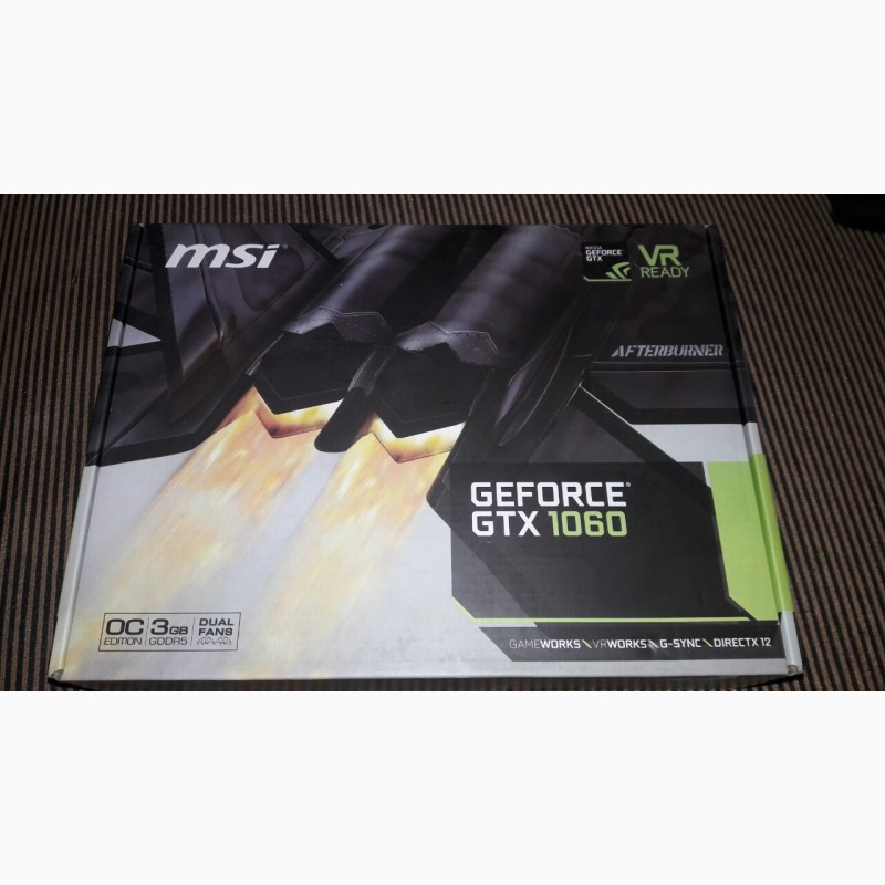 Фото 2. Видеокарта MSI GeForce GTX 1060 3GB