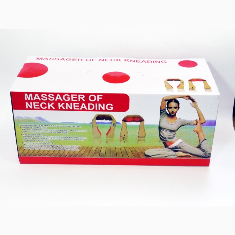Фото 2. Роликовый массажер для шеи, плеч и спины Massager of Neck Kneading с прогревом