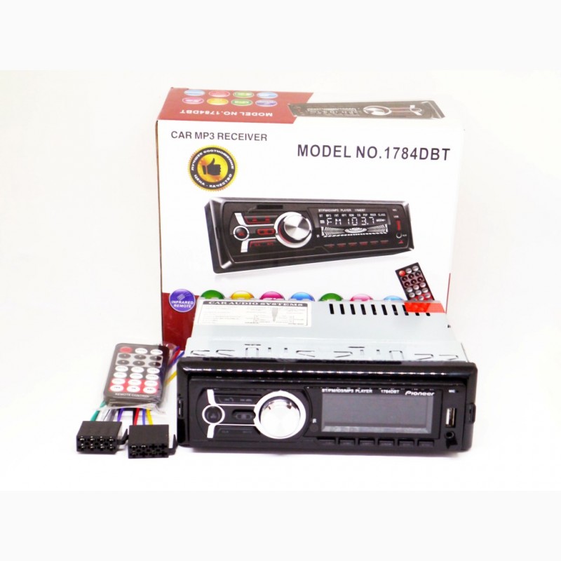 Фото 3. Автомагнитола Pioneer 1784DBT - Bluetooth MP3 Player, FM, USB, SD, AUX - RGB подсветка