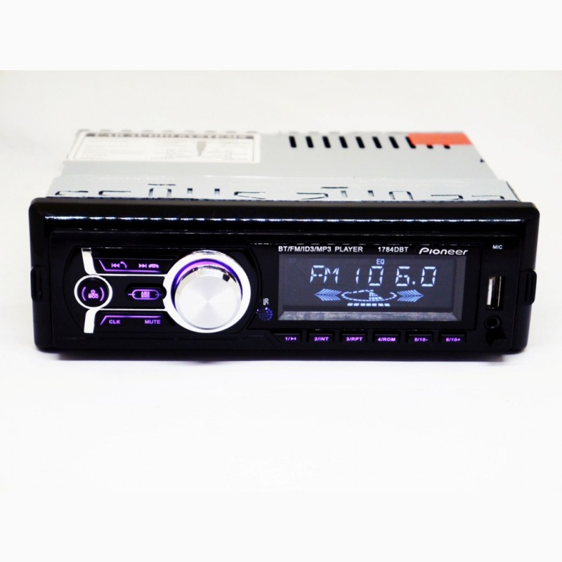 Фото 6. Автомагнитола Pioneer 1784DBT - Bluetooth MP3 Player, FM, USB, SD, AUX - RGB подсветка
