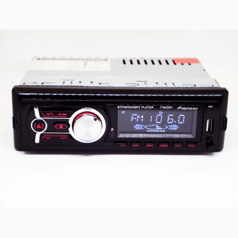 Фото 8. Автомагнитола Pioneer 1784DBT - Bluetooth MP3 Player, FM, USB, SD, AUX - RGB подсветка