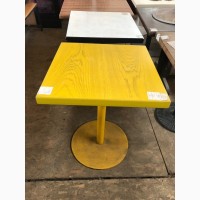 Продам бу стол желтый на металлической ноге