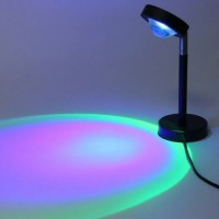 Лампа LED для селфи еффект солнца RGB + пульт (F-20) 23см