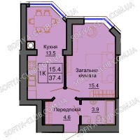 Квартира от 35 м2 в ЖК София Резиденс в Софиевской Борщаговке