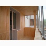 Обшивка балконов вагонкой пластиковой, деревянной, МДФ и металлической