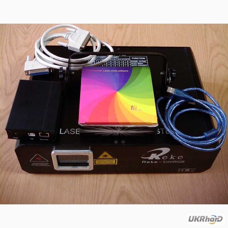 Фото 2. Анимационная полноцветная лазерная установка Reke 500 RGB