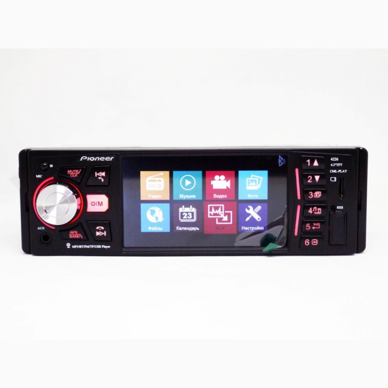 Фото 5. Магнитола Pioneer 4226 ISO - экран 4, 1#039;#039;+ DIVX + MP3 + USB + SD + Bluetooth