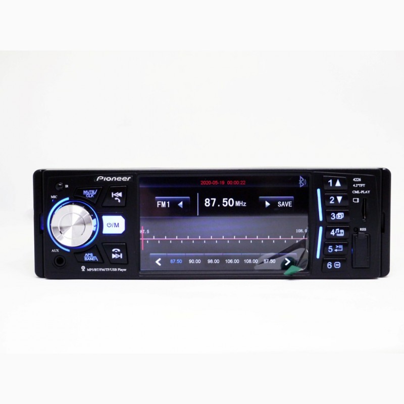 Фото 6. Магнитола Pioneer 4226 ISO - экран 4, 1#039;#039;+ DIVX + MP3 + USB + SD + Bluetooth
