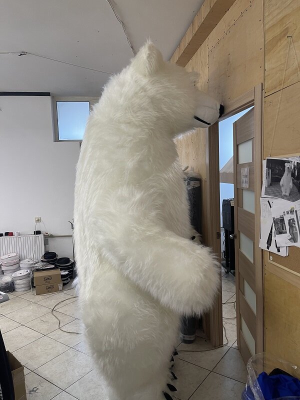 Фото 2. Начните продвижение с надувным костюмом белого медведя