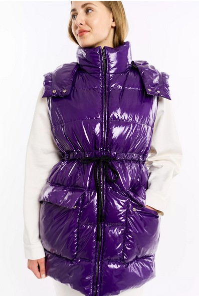 Женская жилетка на синтепухе Season фиолетовая