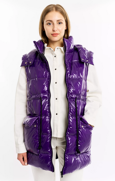 Фото 3. Женская жилетка на синтепухе Season фиолетовая