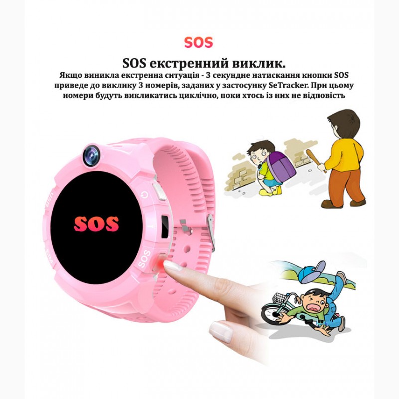 Фото 9. Детские сенсорные смарт часы с GPS и WiFi S02