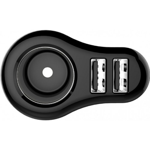 Фото 4. Автомобильное зарядное устройство GOLF GF-C14 2 USB 2.1A Чёрный с серым