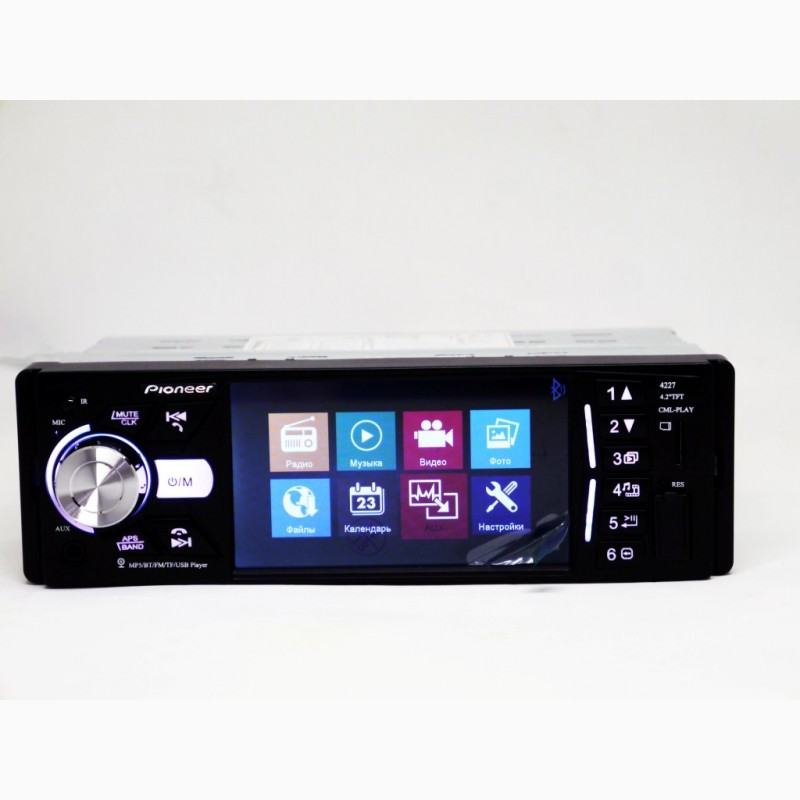 Фото 5. Магнитола Pioneer 4227 ISO - экран 4, 1#039;#039;+ DIVX + MP3 + USB + SD + Bluetooth