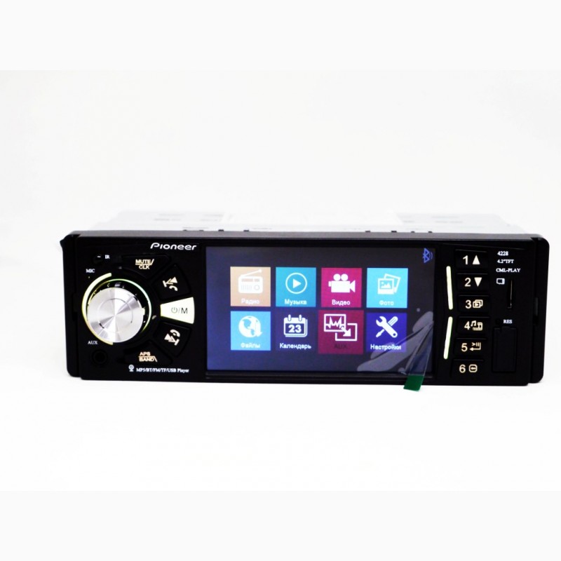 Фото 5. Магнитола Pioneer 4228 ISO - экран 4, 1#039;#039;+ DIVX + MP3 + USB + SD + Bluetooth