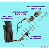 Модем Pantech 185 антенна и антенный адаптер для интернета Интертелеком