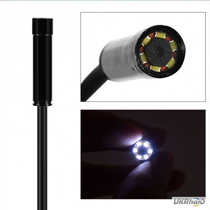 Фото 10. Эндоскоп бороскоп гибкая видеокамера 720P (HD) универсальный для Android и ПК