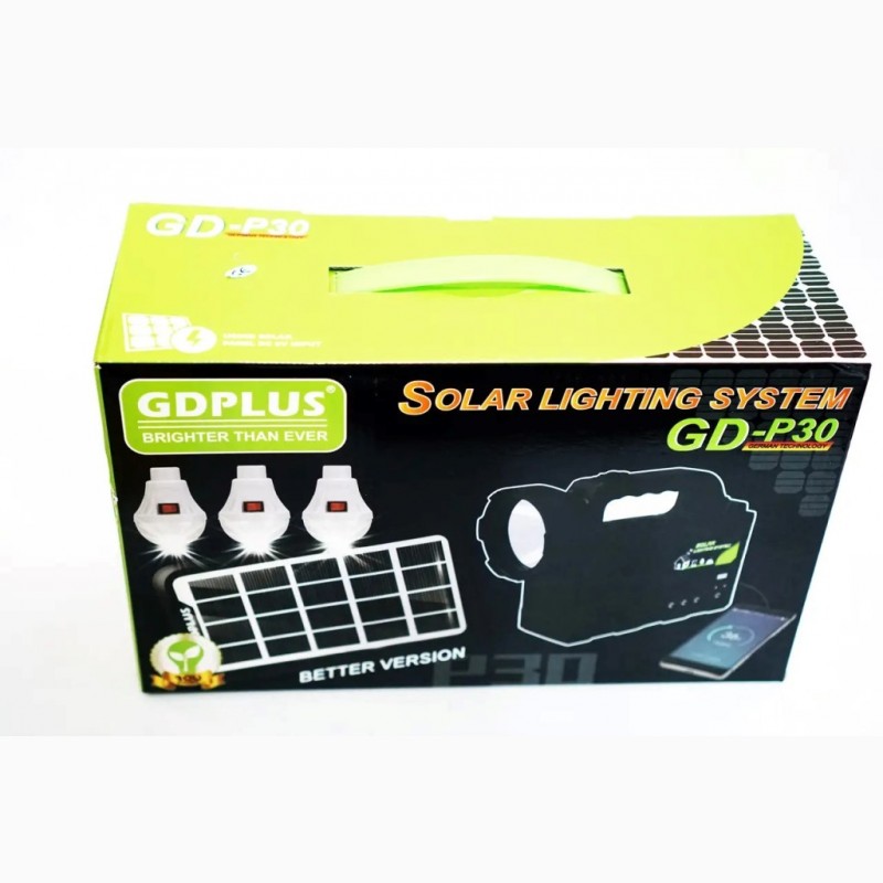 Фото 6. Портативная Solar GDPlus GD-P30 солнечная автономная система