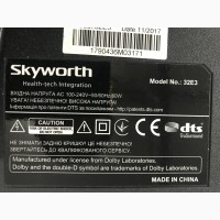 Телевизор 32 Skyworth 32E3, Удачная версия Smart TV, T2, WiFi