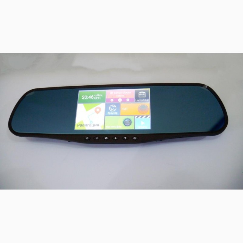 Фото 6. D25 Зеркало регистратор, 5 сенсор, 2 камеры, GPS навигатор, WiFI, 8Gb, Android