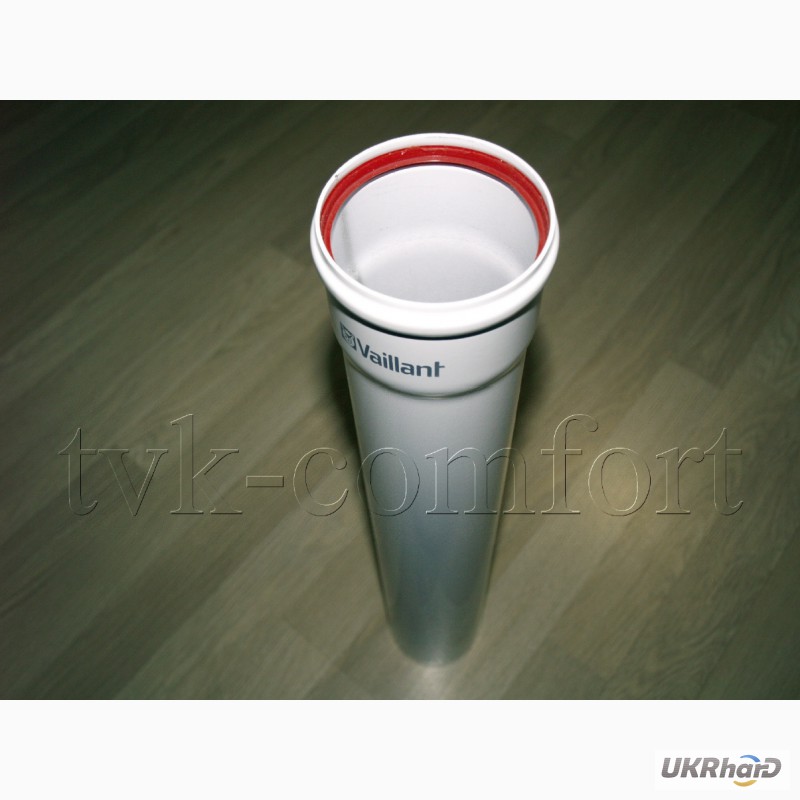Фото 7. Труба-удлинитель для Vaillant TurboTEC Ду 80мм. х 0, 5 м. арт. 300833, алюминиевая белая