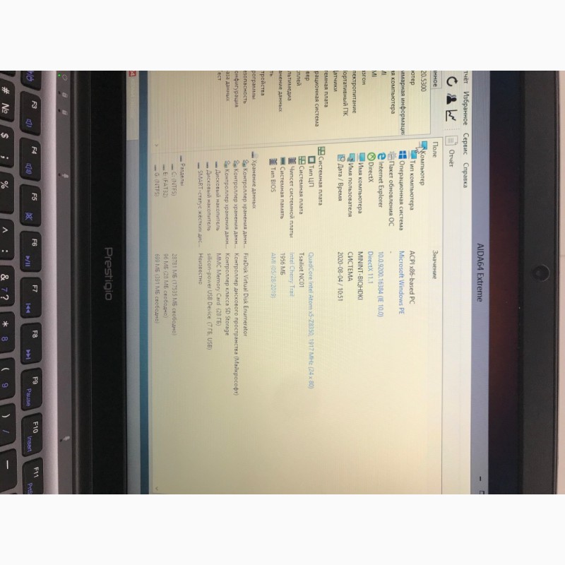 Фото 3. Ультрабук Prestigio SmartBook 141 для любых задач (4е ядра, 14 экран)