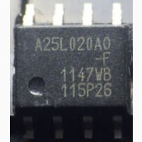 A25L020, 25P20, 24c16, 25X40, a25L020 микросхемы памяти, новые