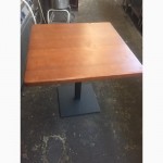 Продам деревянный стол с металлическим основанием бу